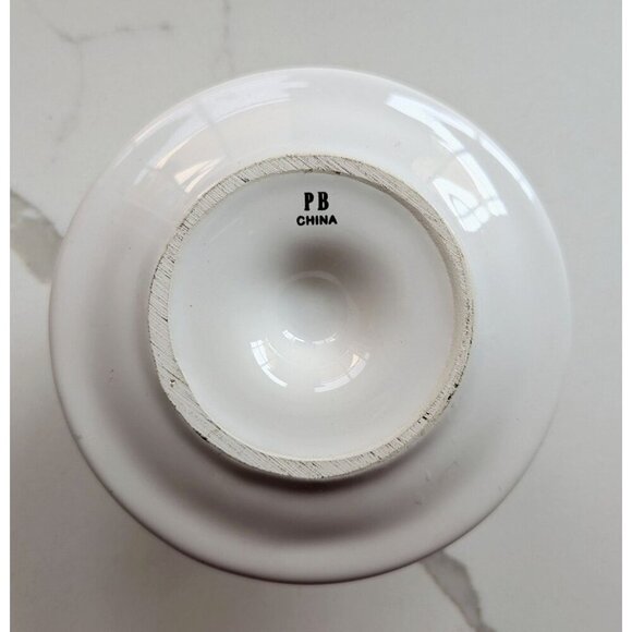 Pottery Barn Bunny Easter Egg Cup And Chloche White Porcelain - Picture 4 of 8